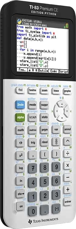 Texas Instruments TI-83 Premium CE Python - Calculadora científica color